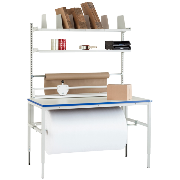 Packbord Ergonomiska packbord för snabbare och effektivare emballering. Vi har höj- och sänkbara bord som dessutom kan utrustas med till exempel inbyggda vågenheter och/eller hållare för omslagspapper i olika storlekar, bubbelplast eller vanlig plast.ASM har allt för att få en så ergonomisk arbetsplats som möjligt: packbord, arbetsbord, rullbord, stolar, datorskåp med mera.